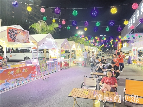 江門集市遍地開花，豐富了市民消費(fèi)娛樂場景。