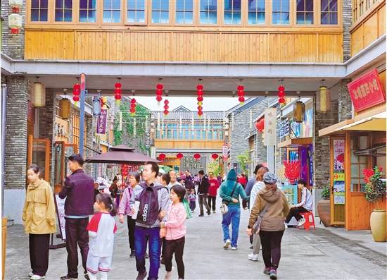 古勞水鄉(xiāng)景區(qū)“年味”漸濃。