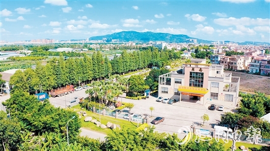 近年來，英南村以黨建引領綠美鄉(xiāng)村建設，大大提升了宜居宜業(yè)水平。圖為英南村黨群服務中心。