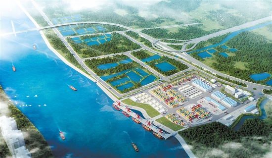開平市三埠港搬遷項(xiàng)目效果圖。