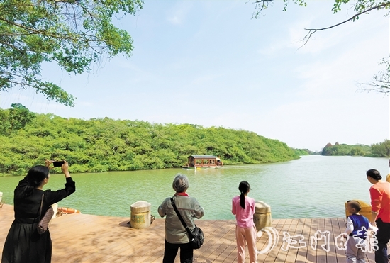 小鳥天堂段碧道圍繞小鳥天堂國家濕地公園打造，讓市民游客充分親近自然。
