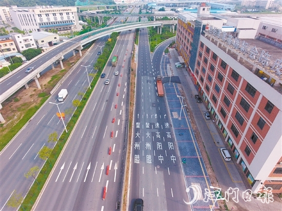 S385線三江官田擁堵路段治理工程完工，改善群眾出行條件。