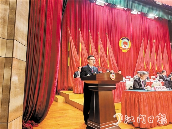 民建新會區(qū)委員會代表林振慶。