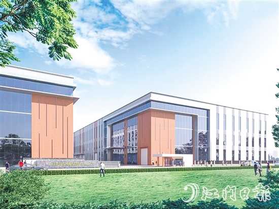 廣東科美金屬制造有限公司新工廠奠基，這是鶴山推動(dòng)項(xiàng)目招引、動(dòng)工、投產(chǎn)的又一有力見(jiàn)證。圖為項(xiàng)目效果圖。