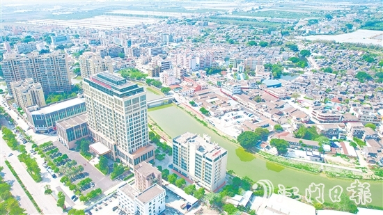 雙水鎮(zhèn)“一河兩岸”景觀帶。
