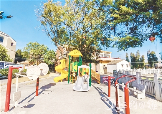 張良邊村爭取上級資源，為村組增設健身運動器材和兒童娛樂設施。