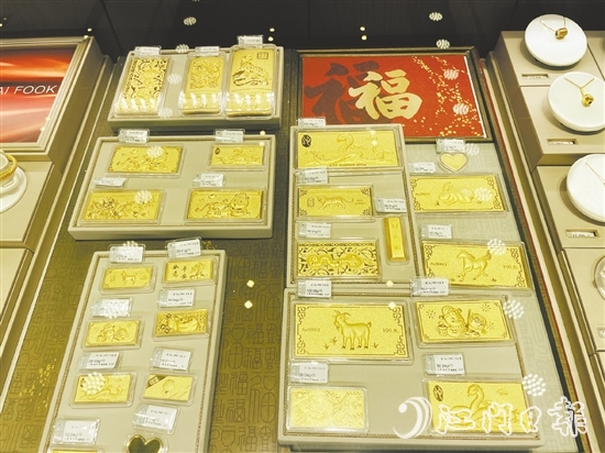 近期多家金飾品牌價格以上漲為主，部分品牌漲至年內(nèi)最高。