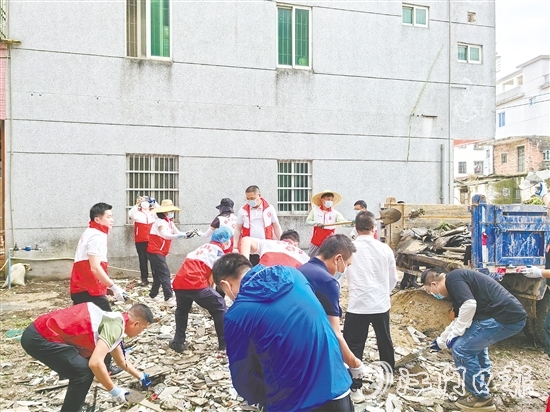 恩平市人大常委會組織各級人大代表開展滅蚊清潔行動(dòng)。