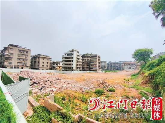 新會詩書街舊改地塊實景圖。
