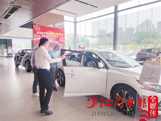 一季度蓬江區(qū)消費者買車熱情高。